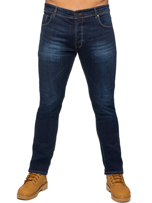 Enzo Heren Slim Stretch Denim Jeans - Image 2
